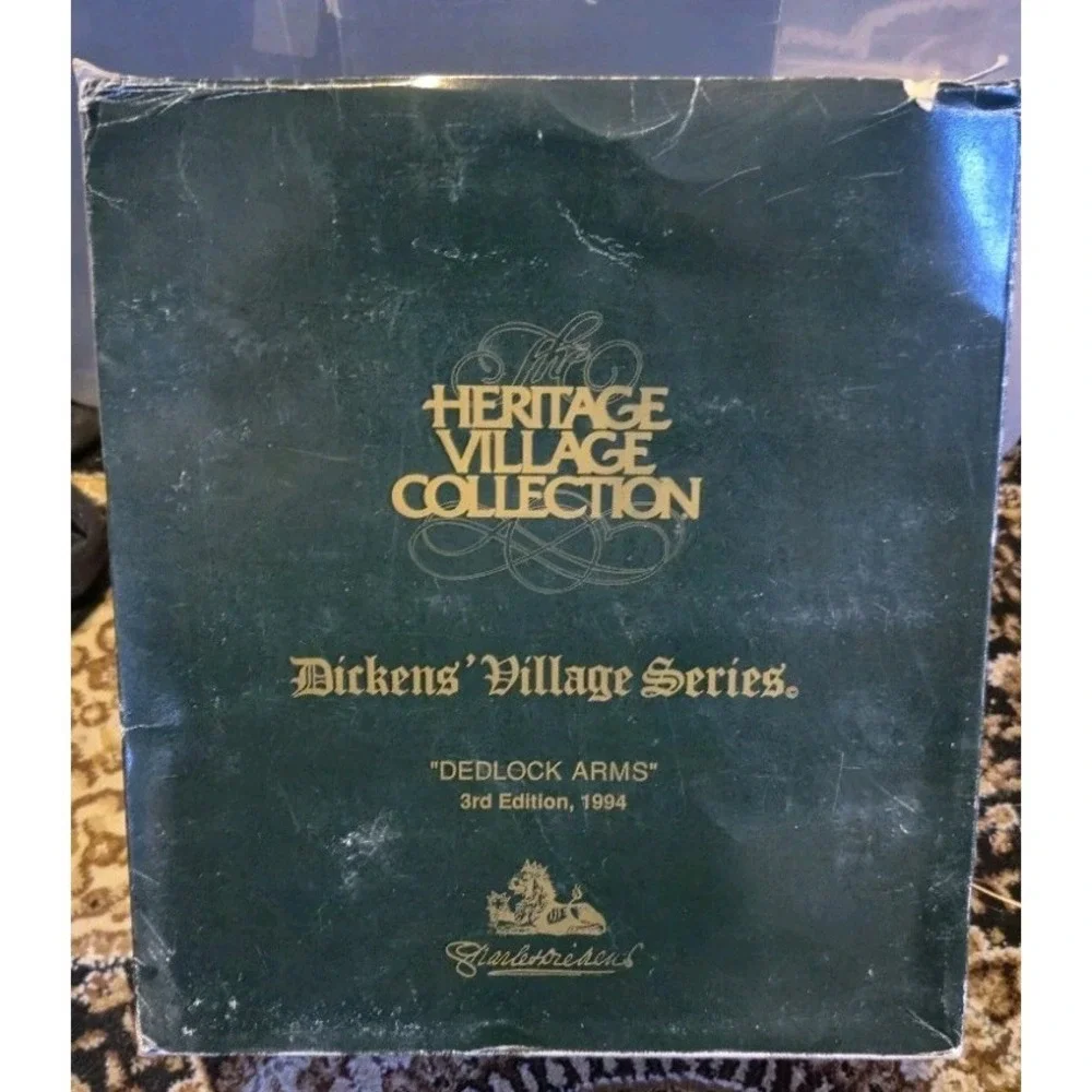 Dept 56 Dickens Village Dedlock Arms 1994  Original Box And Light, Tested